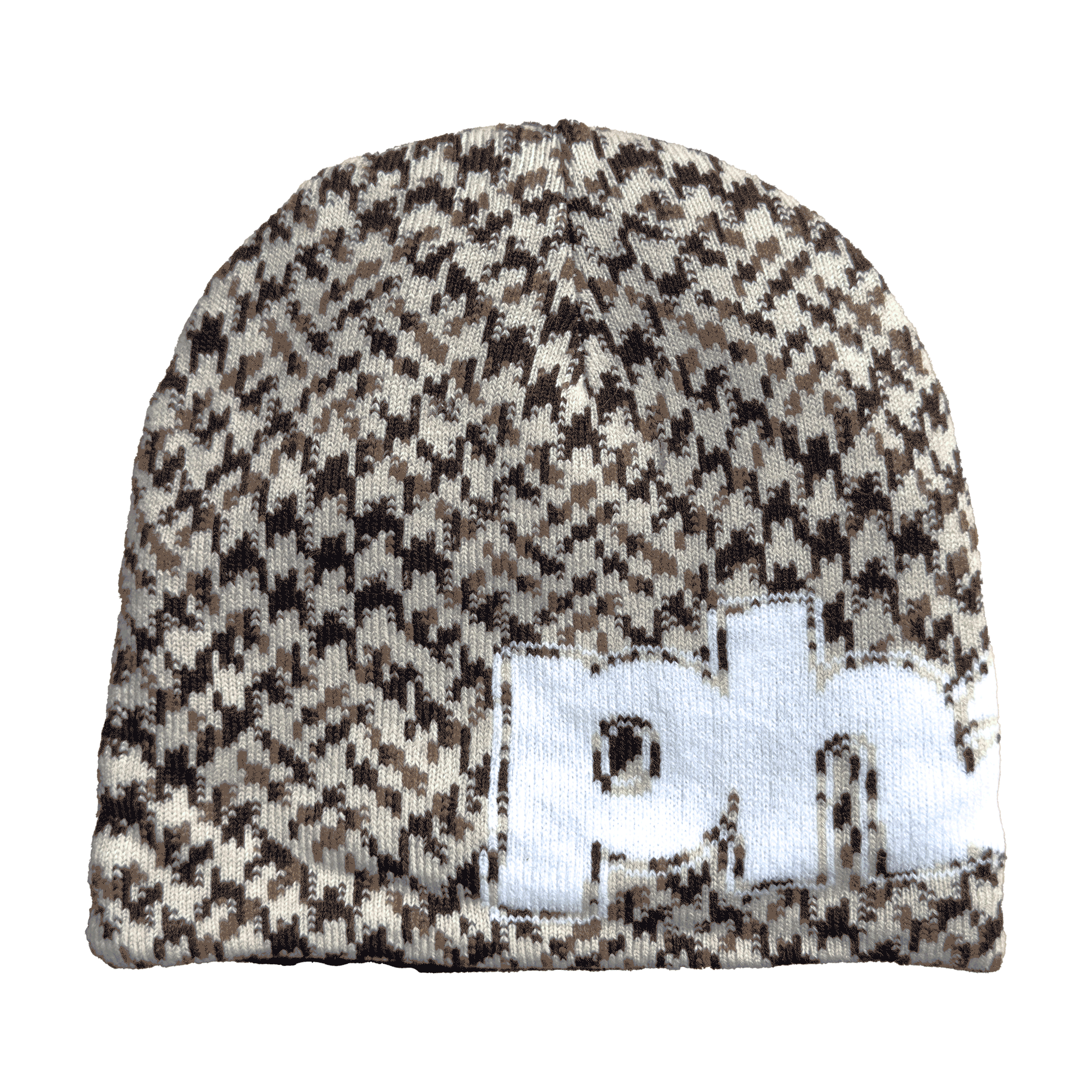 REVERSIBLE HOUNDSTOOTH BEANIE