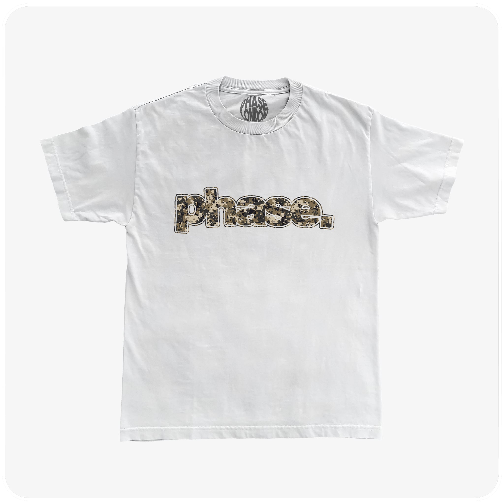 DIGI CAMO SCRAPBOOK TEE - WHITE