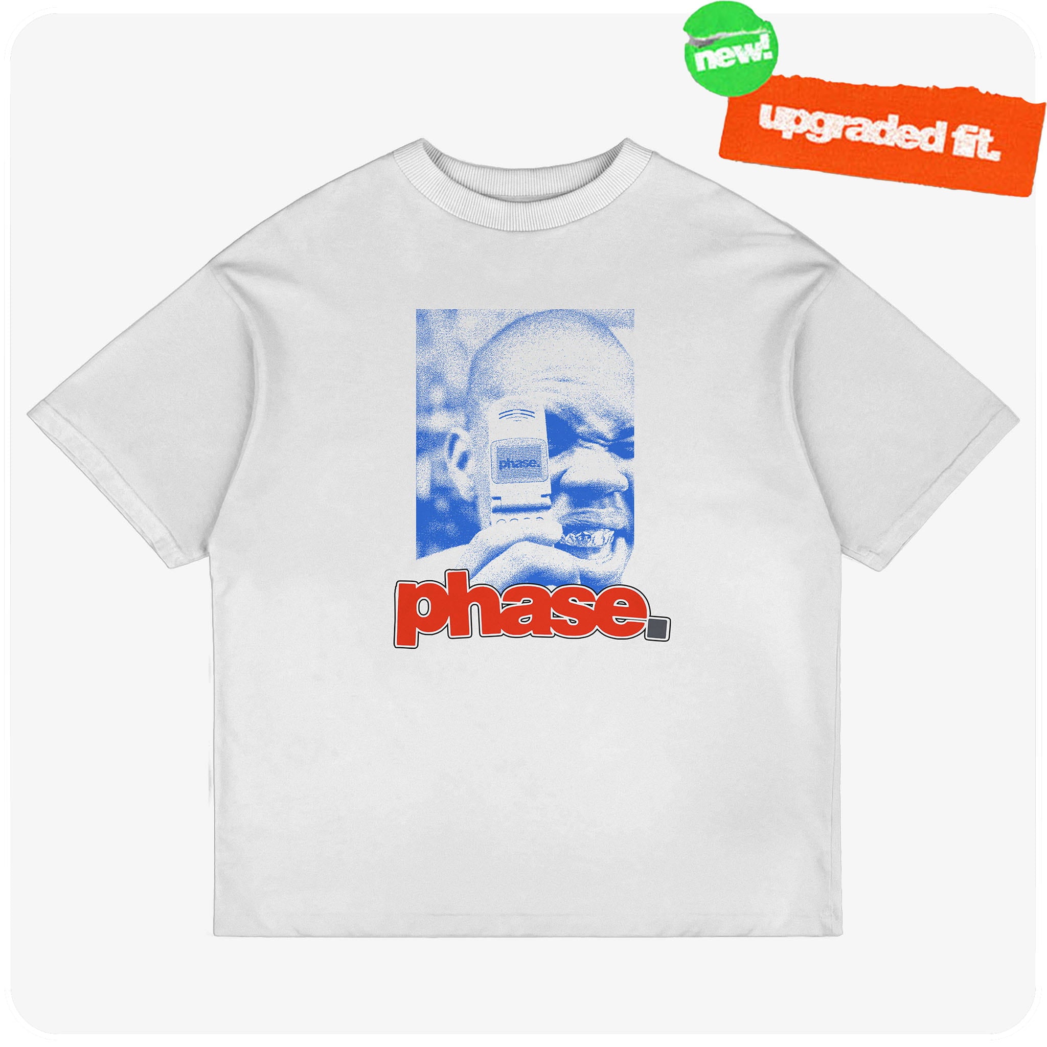 FLIP PHONE TEE - WHITE