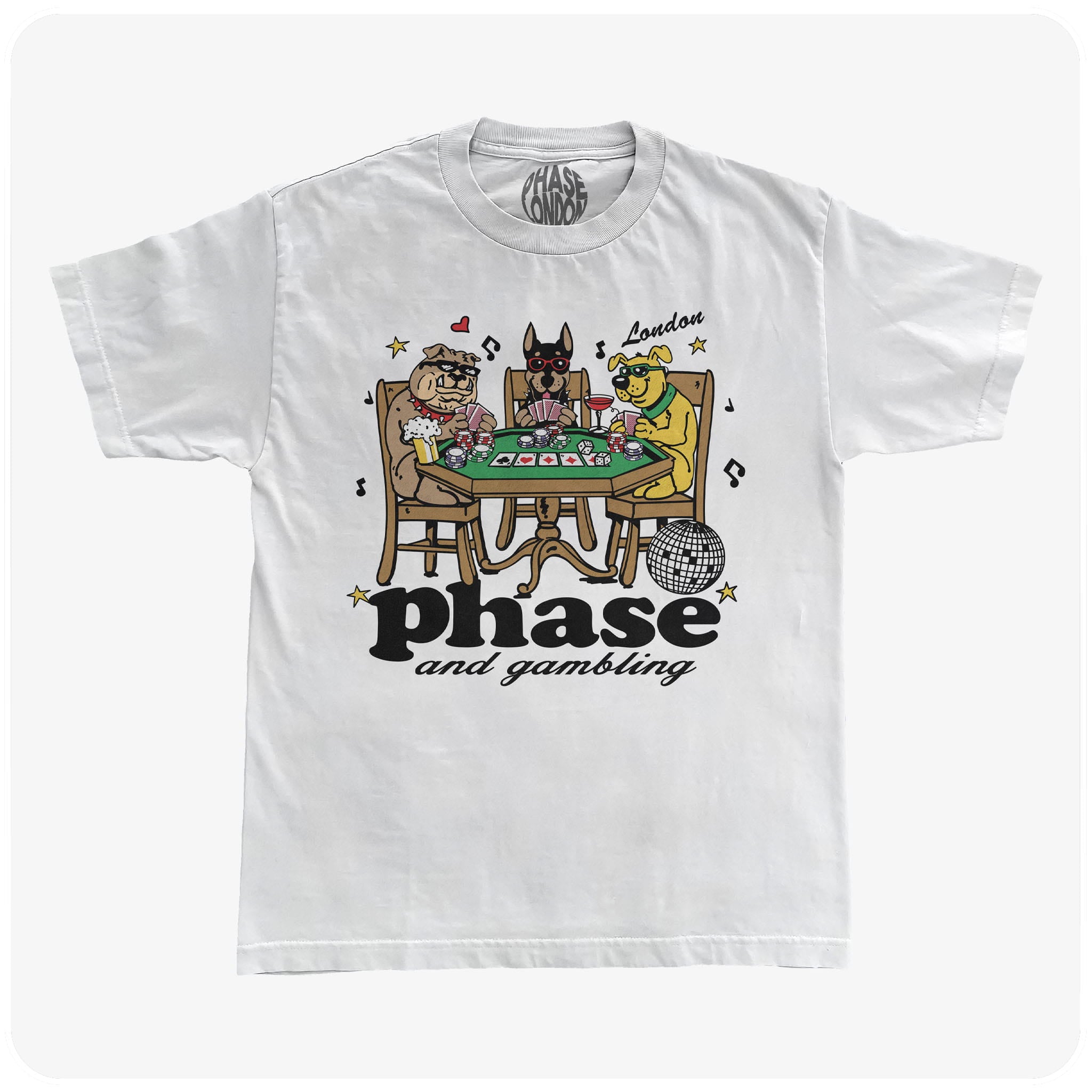 GAMBLING TEE - WHITE