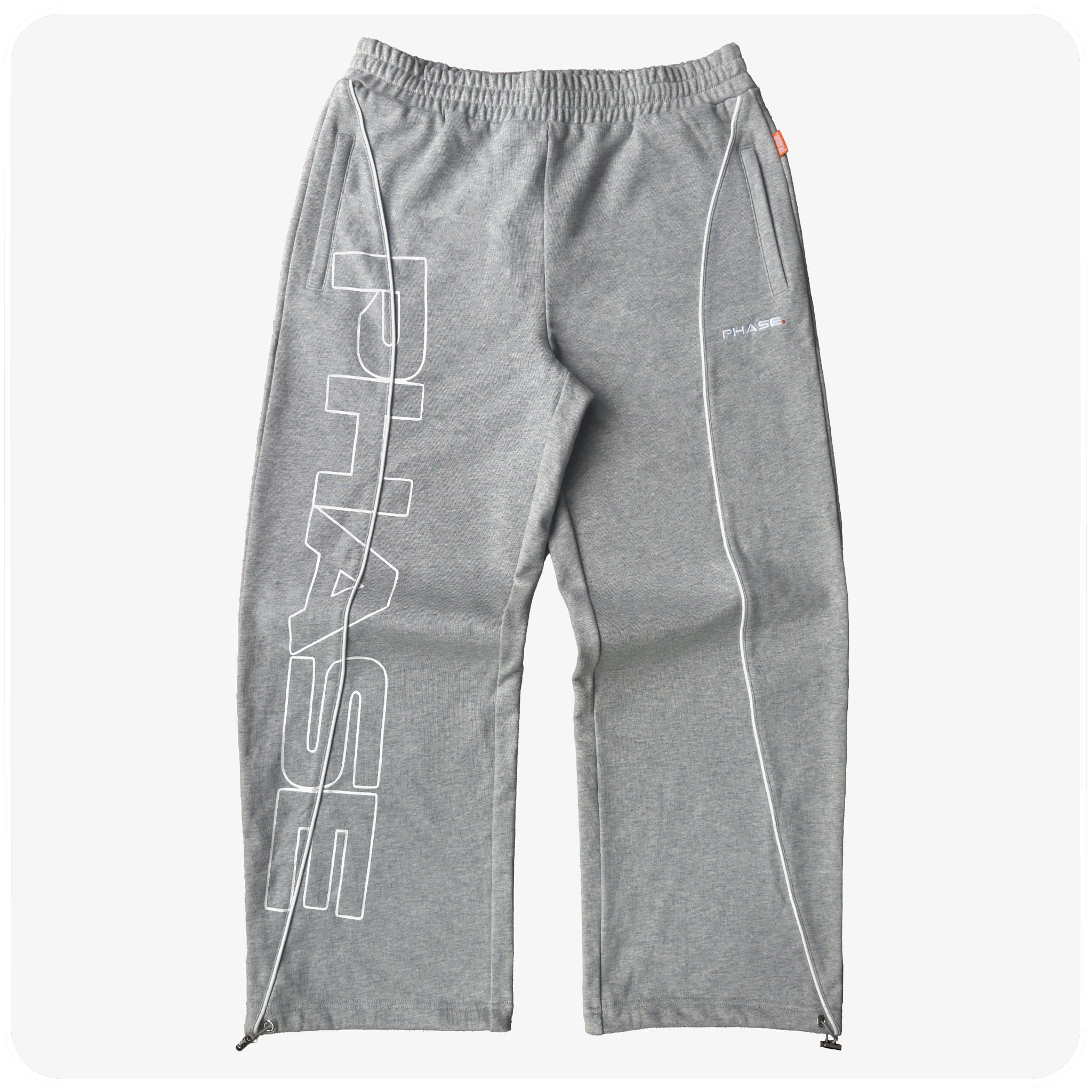 GREY PIPED JOGGER