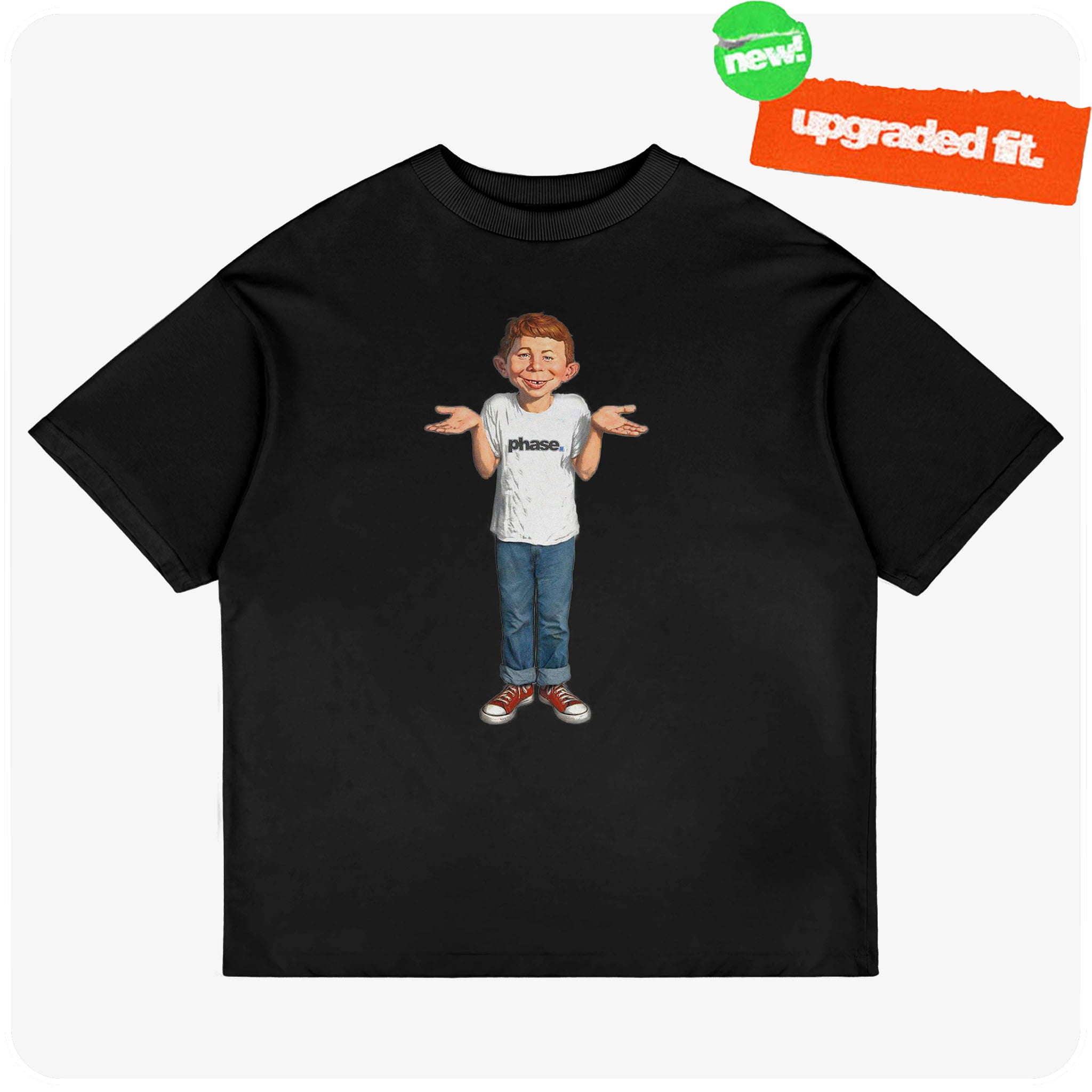 MAD TEE (V) - BLACK