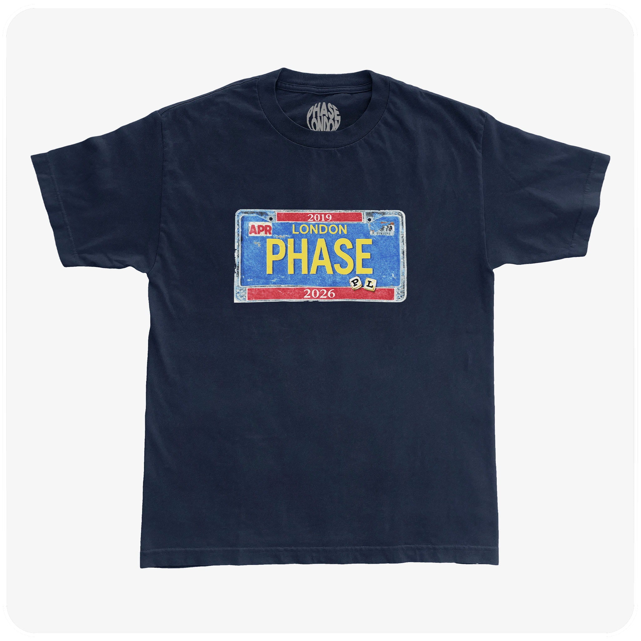 NUMBERPLATE TEE - NAVY