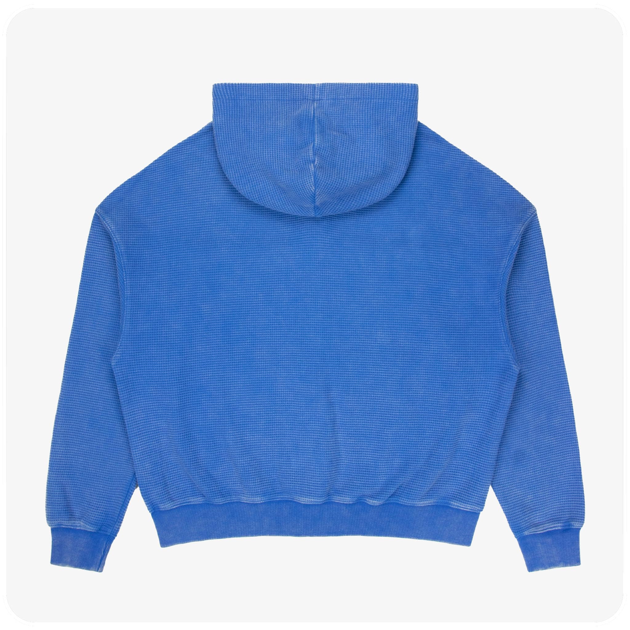WASHED WAFFLE ZIP BLUE - PREMADE